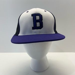 Purple, white and black "B” Richardson Pulse FlexFit XS/SM Fitted Baseball Cap